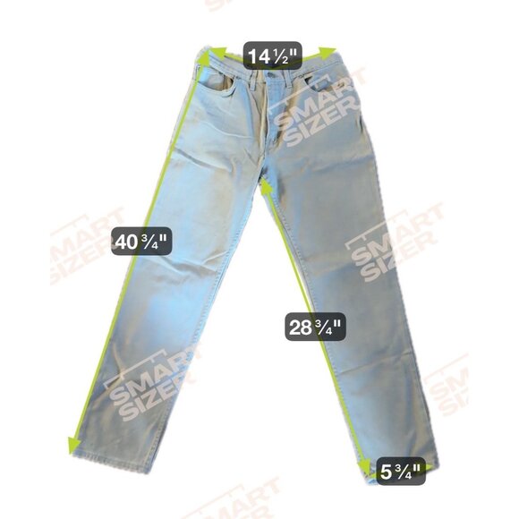 Faded Glory Mens Beige Jeans 33x32 100% Cotton Denim Made In USA Straight-Leg - Picture 8 of 8
